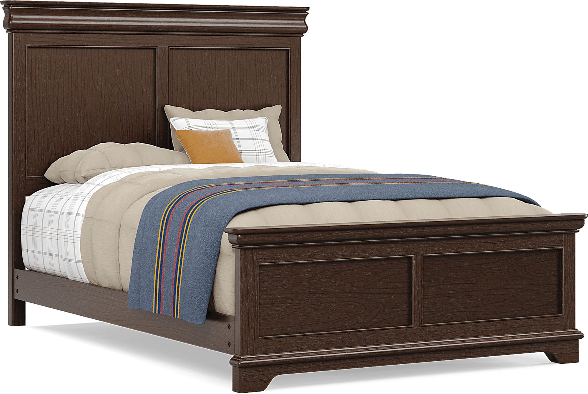 Kids Oberon Chocolate Full Panel Bed - Image 3