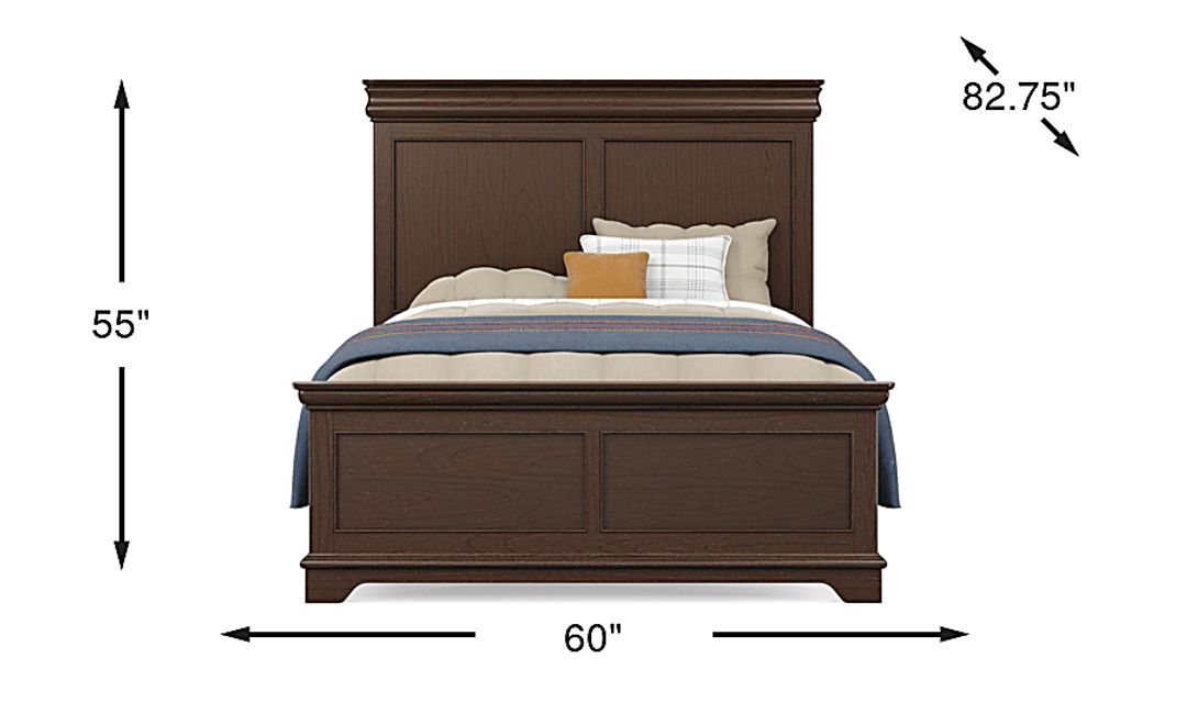Kids Oberon Chocolate Full Panel Bed