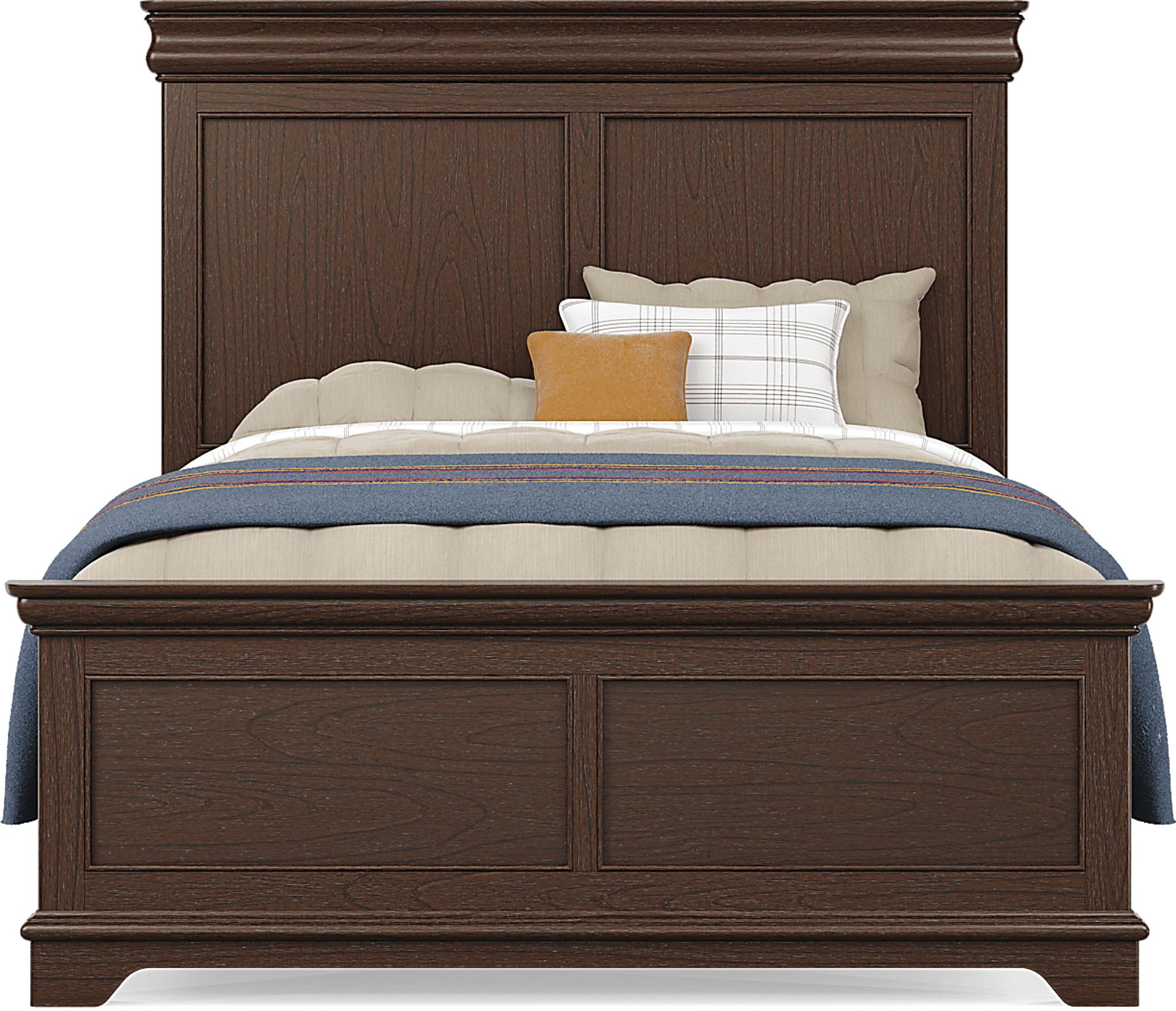 Kids Oberon Chocolate Full Panel Bed - Image 1