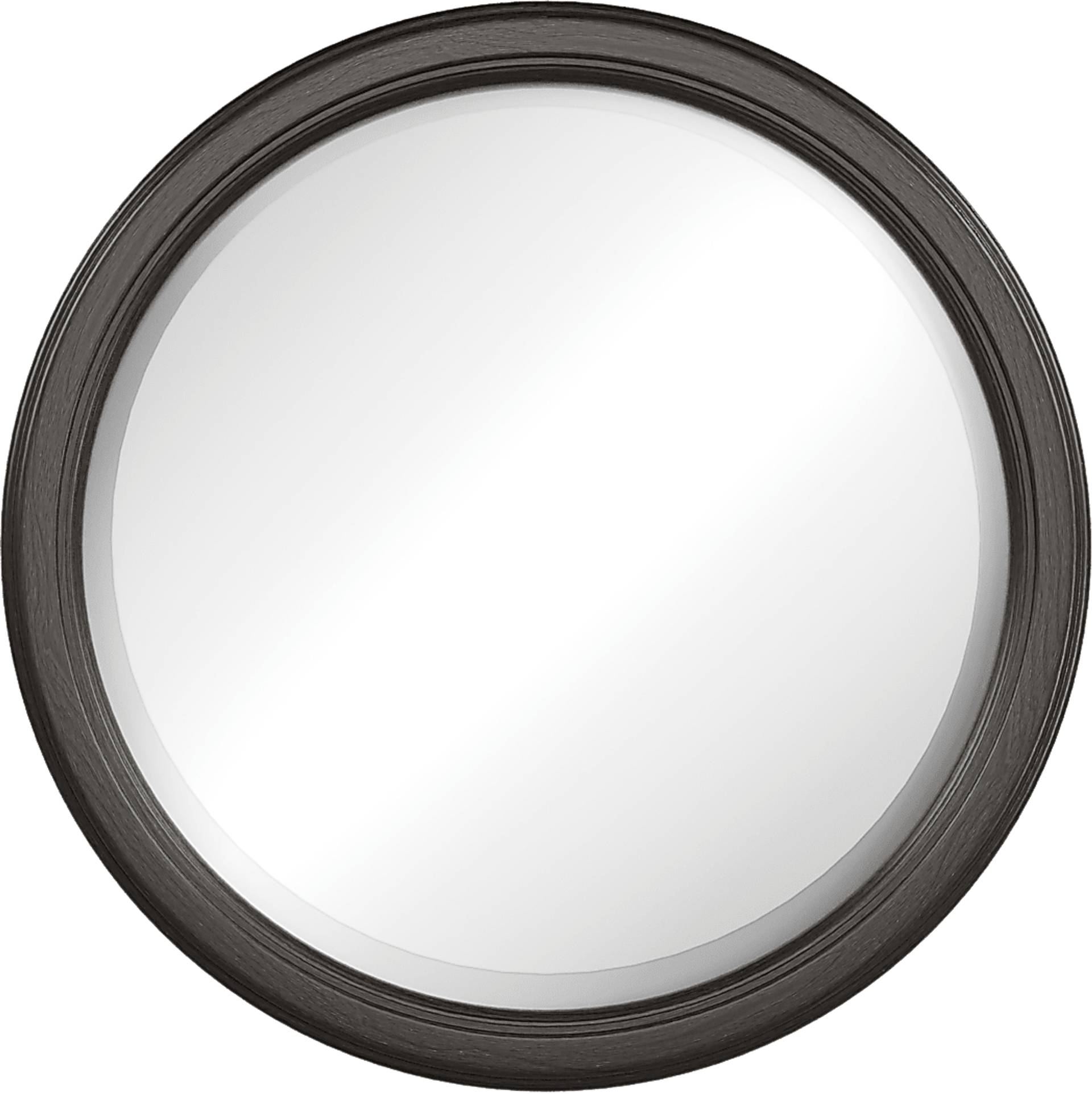 chocolate round mirror