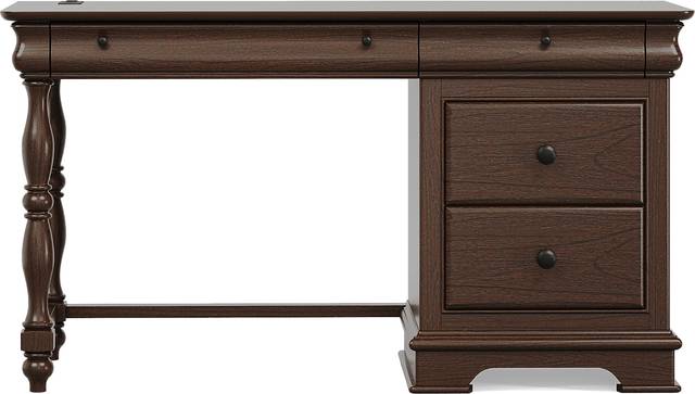 Kids Oberon Chocolate Pedestal Desk - Thumbnail - Image 1