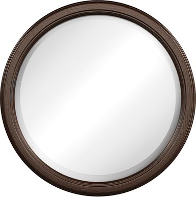 Kids Oberon Chocolate Round Mirror