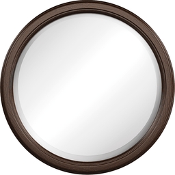 chocolate round mirror