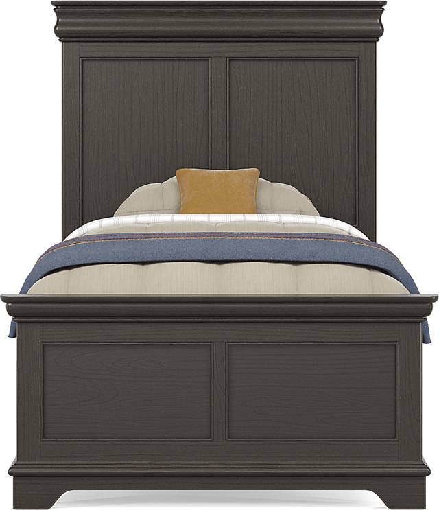 Kids Oberon Chocolate Twin Panel Bed with Storage Side Rails - Thumbnail - Image 3