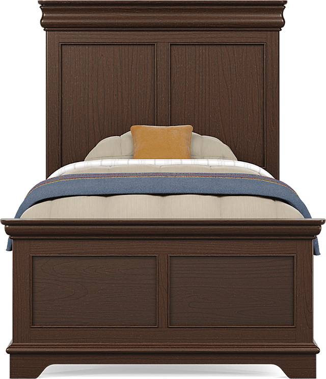 Kids Oberon Chocolate Twin Panel Bedroom with Storage Side Rails - Thumbnail - Image 3