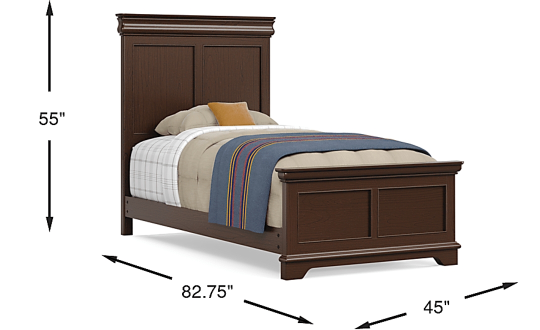 Kids Oberon Chocolate Twin Panel Bed