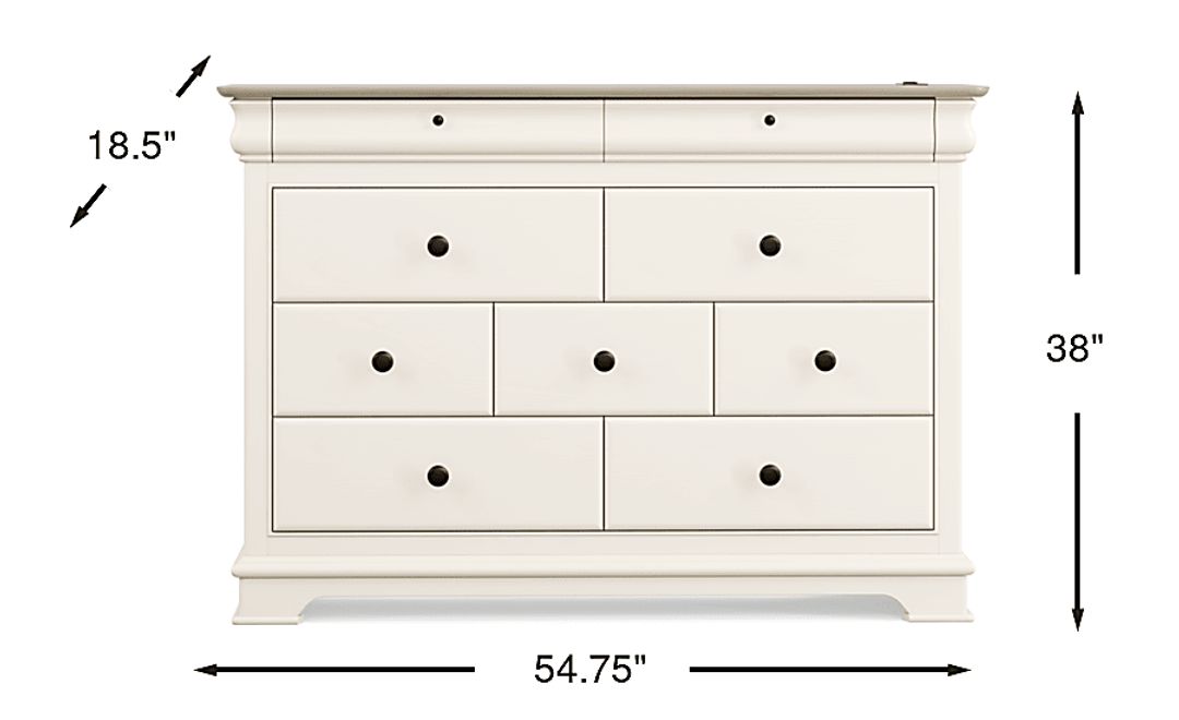 Kids Oberon Cream Dresser