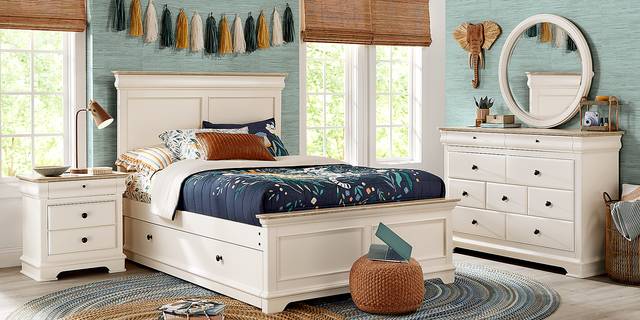 Kids Oberon Cream Full Panel Bedroom - Thumbnail - Image 5