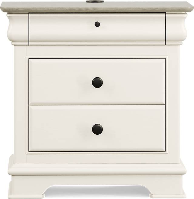 Kids Oberon Cream Nightstand - Thumbnail - Image 1