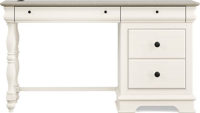 Kids Oberon Cream Pedestal Desk - Thumbnail - Image 1