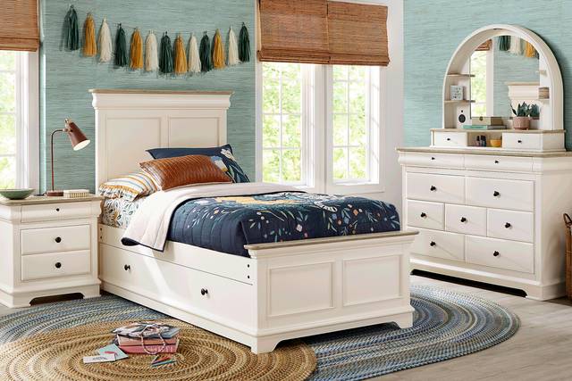 Kids Oberon Cream Twin Panel Bedroom - Thumbnail - Image 1