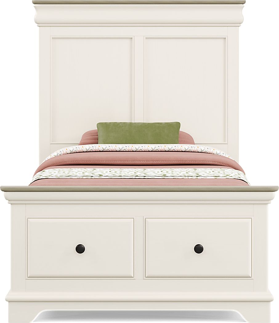 Kids Oberon Cream Twin Storage Bedroom Set - Thumbnail 3