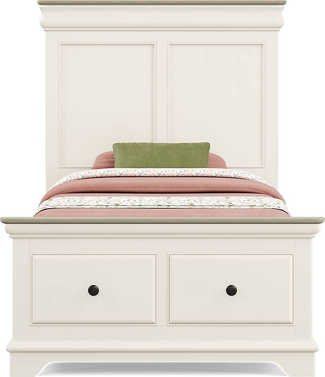 Kids Oberon Cream Twin Storage Bedroom - Thumbnail - Image 3
