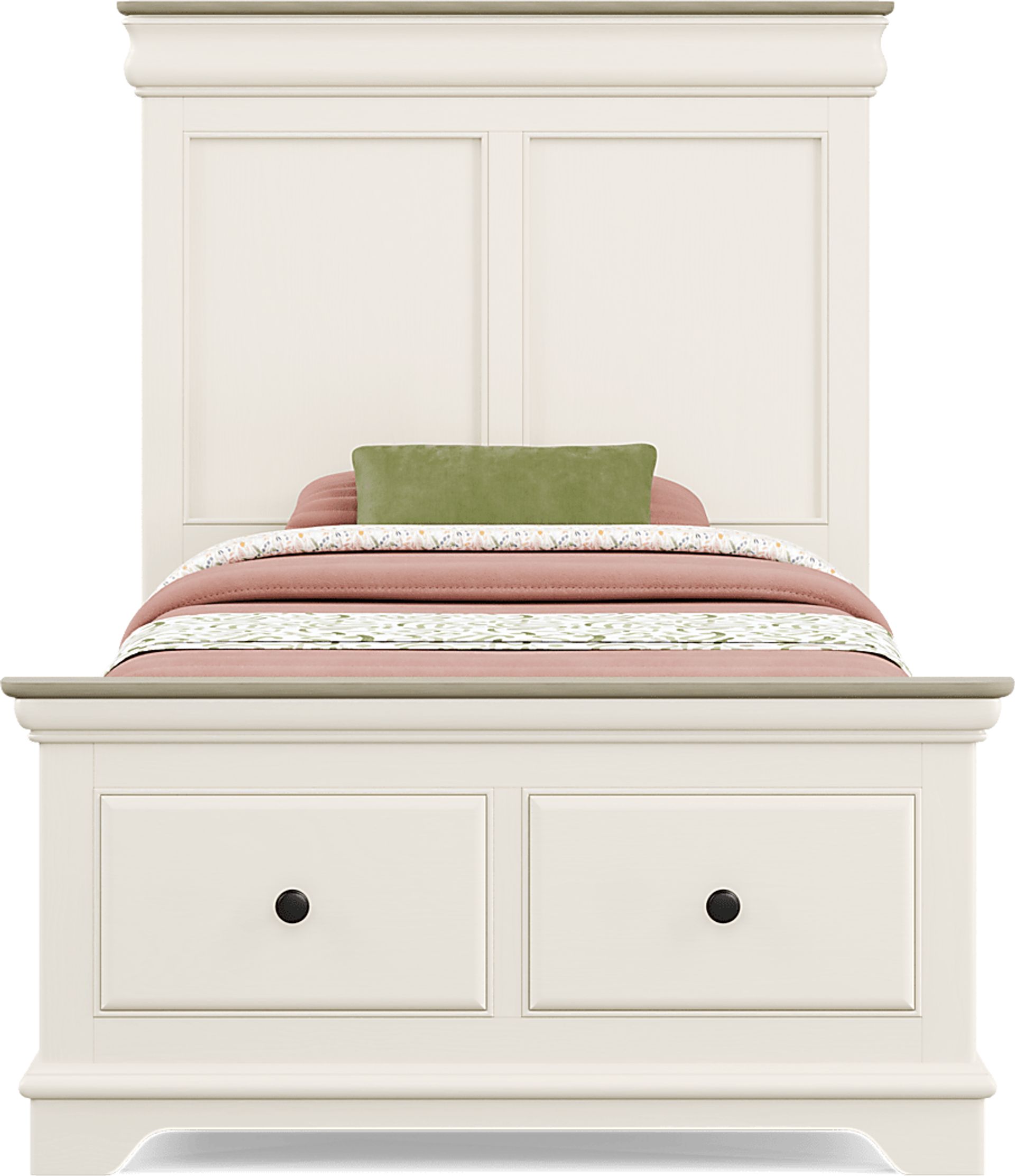 Kids Oberon Cream Twin Storage Bedroom - Image 3