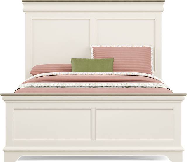 Kids Oberon Cream Full Panel Bed with Storage Side Rails - Thumbnail - Image 3