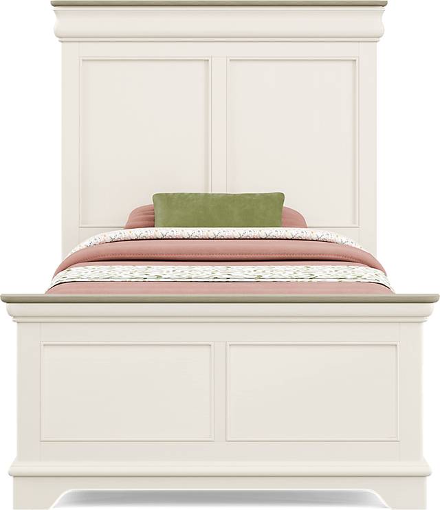 Kids Oberon Cream Twin Panel Bed with Storage Side Rails - Thumbnail - Image 3