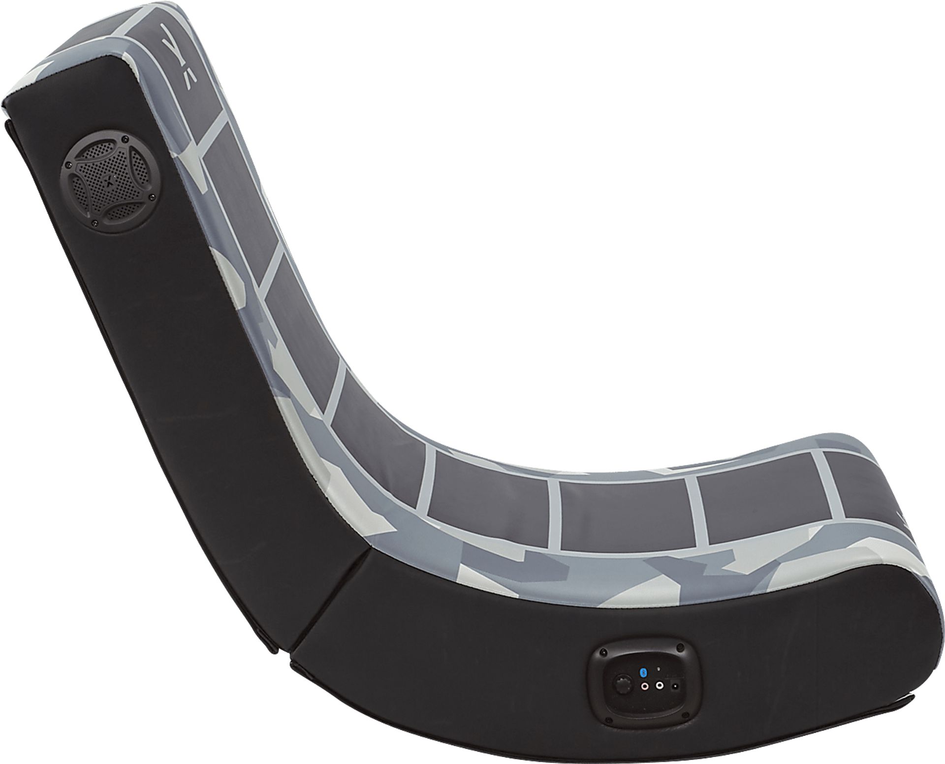 Kids Ocelio Black/Gray Gaming Rocker - Image 1