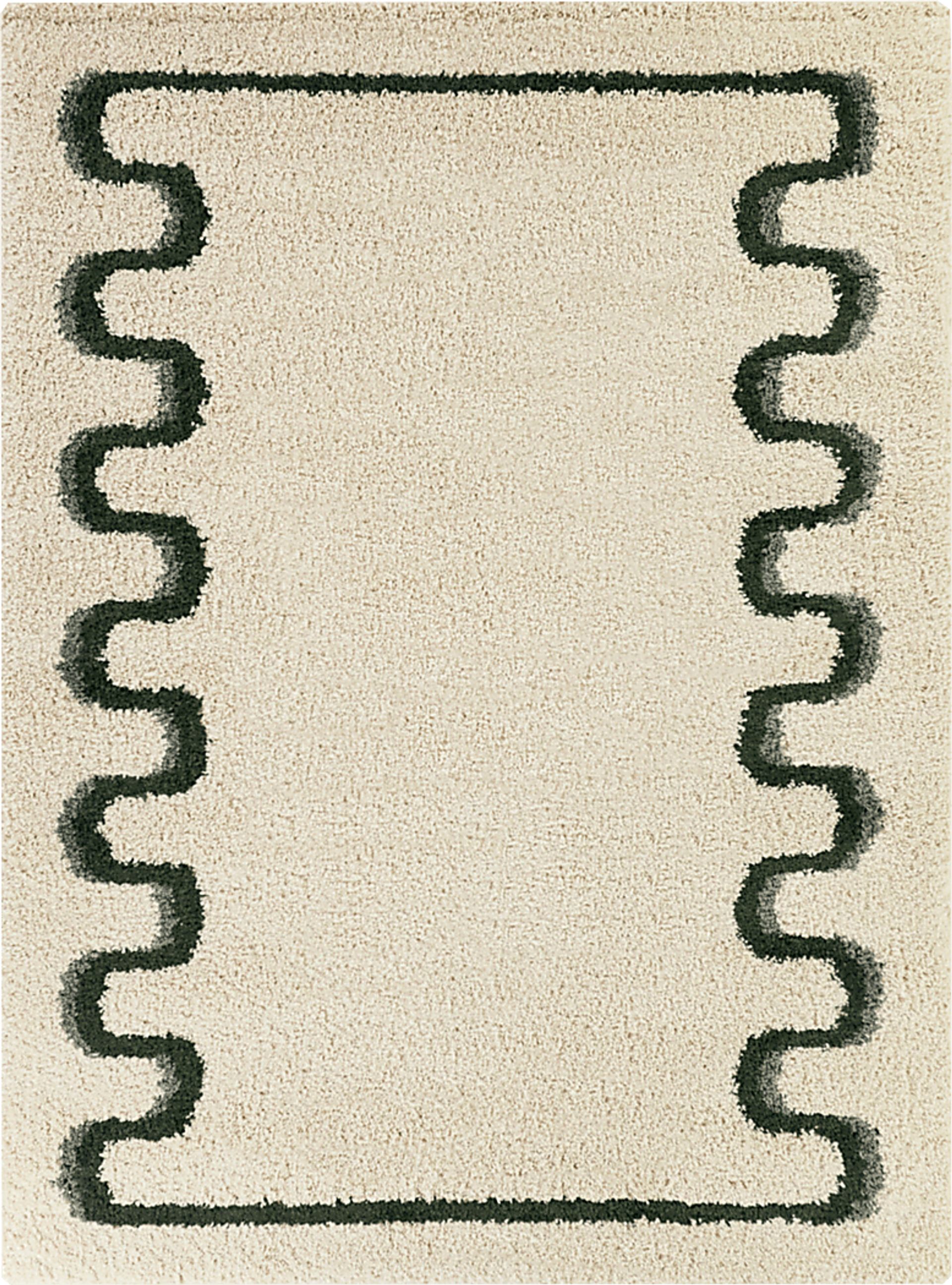 Kids Retro Groove Cream 7'10 x 10' Rug - Image 1