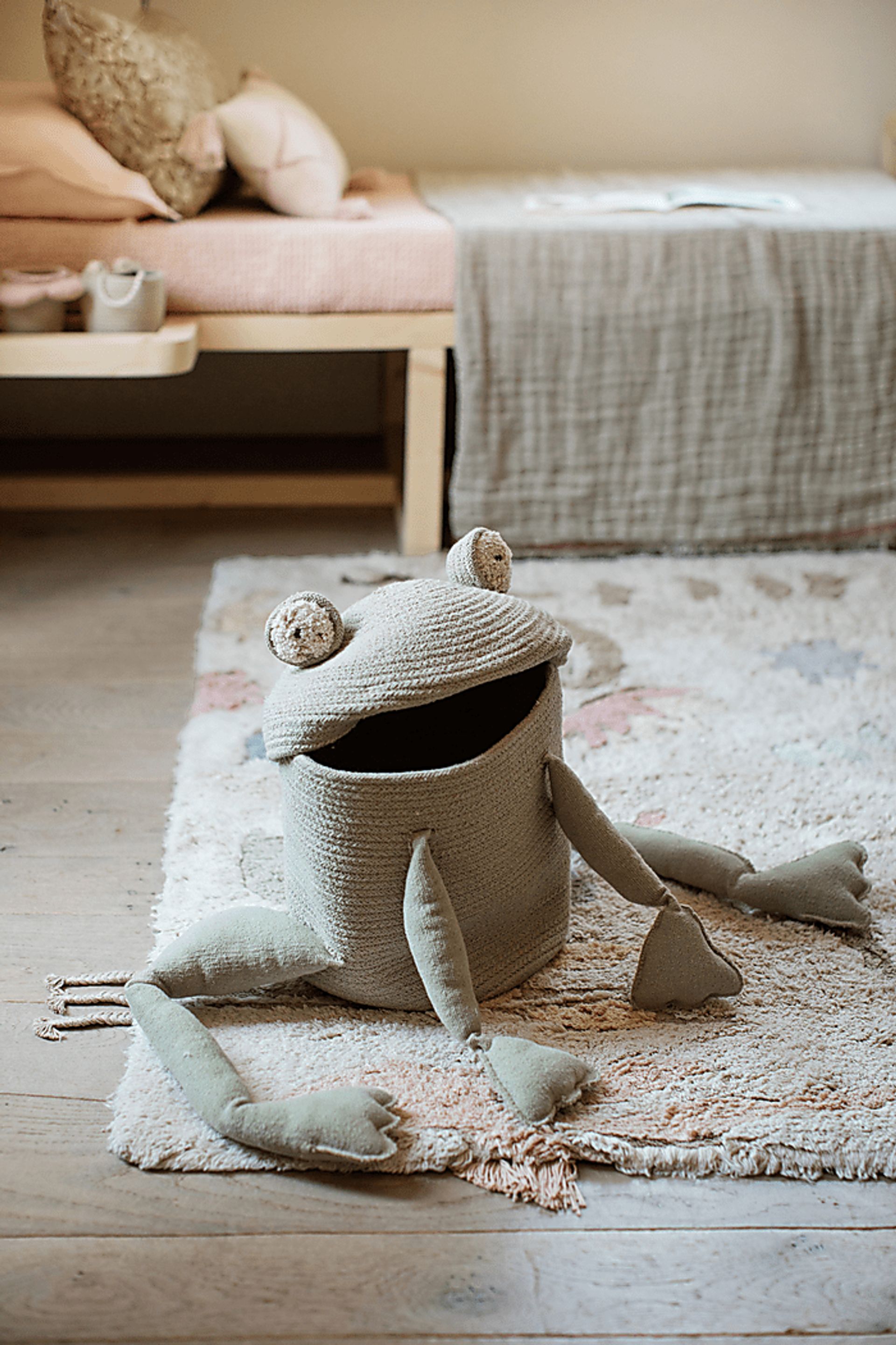 Kids Olive Frog Basket - Image 2