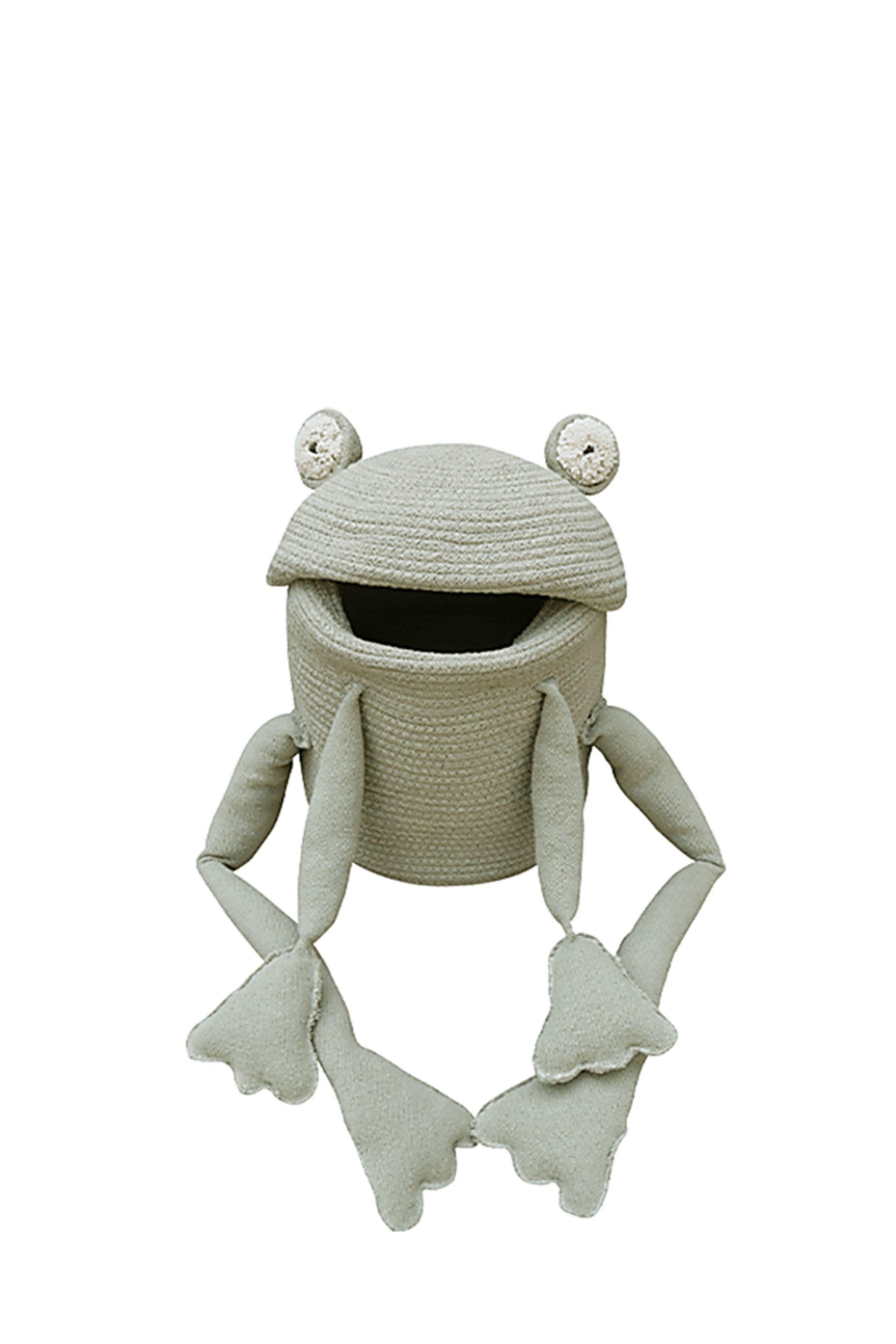 Kids Olive Frog Basket - Image 1