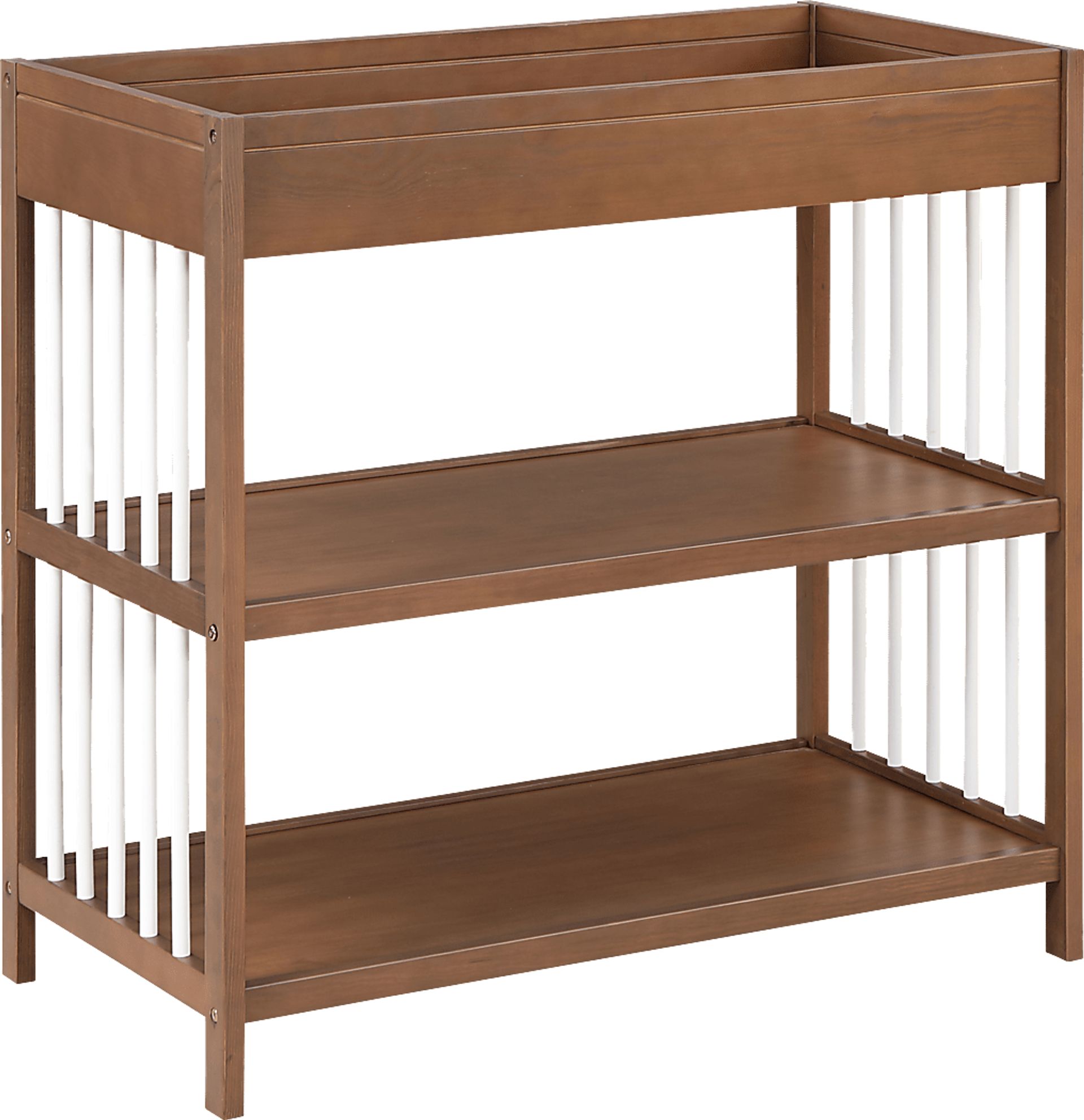 Kids Olvio Walnut/White Changing Table - Image 1