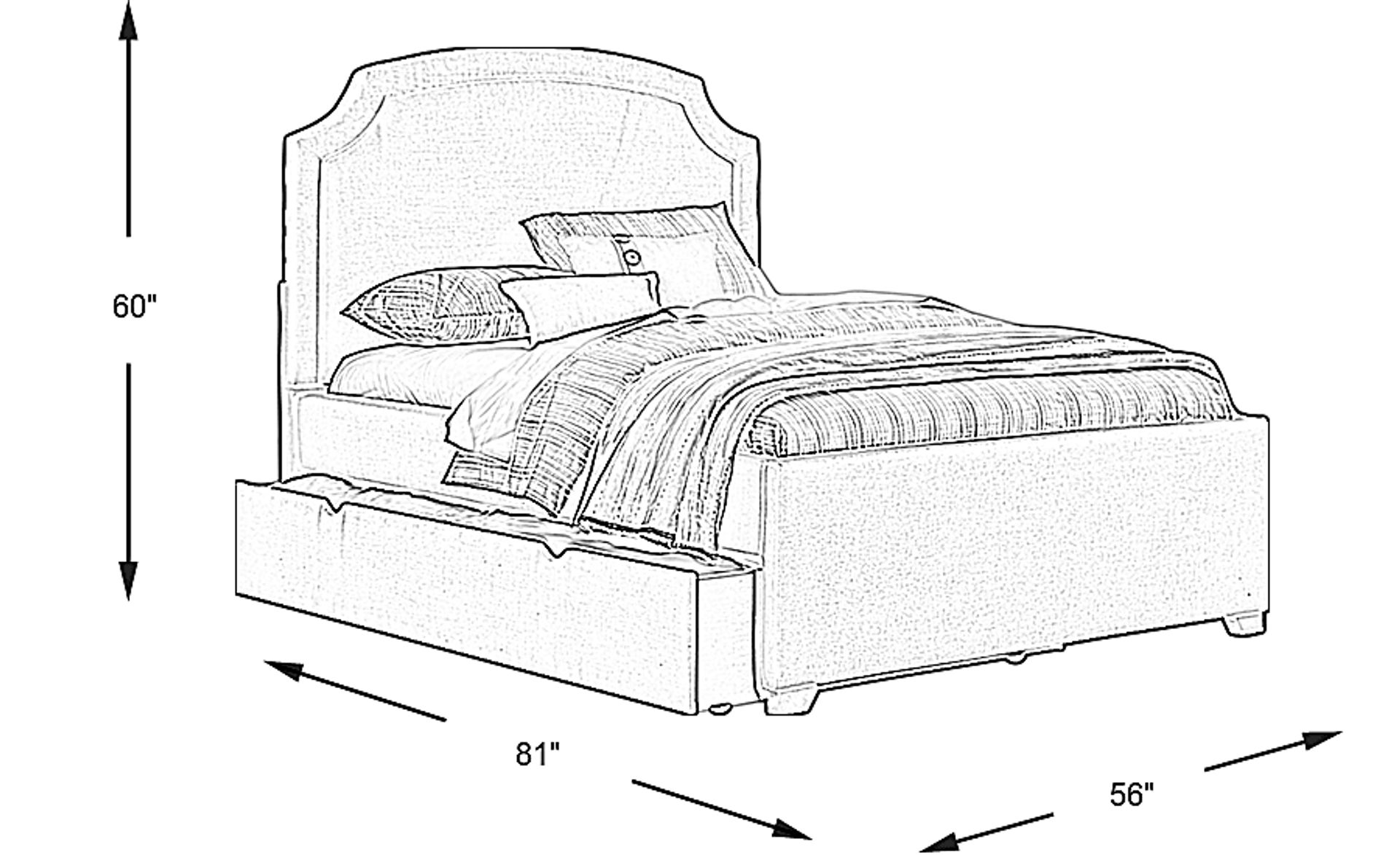 Dimension Image. Please refer to the Dimension Tab on this page for dimension details.