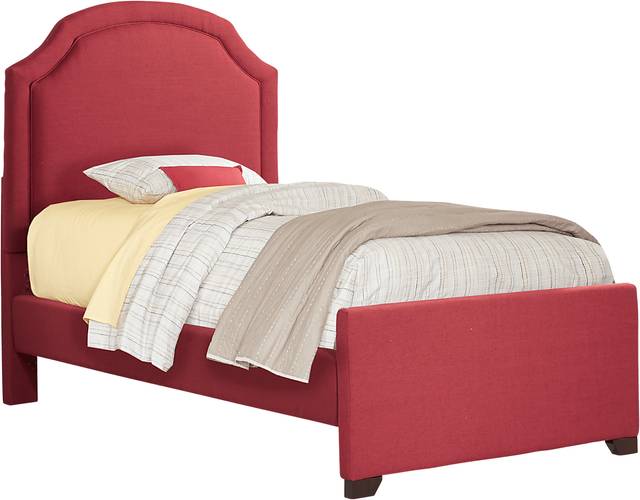 Kids Ophrie Red Twin Bed - Thumbnail - Image 1