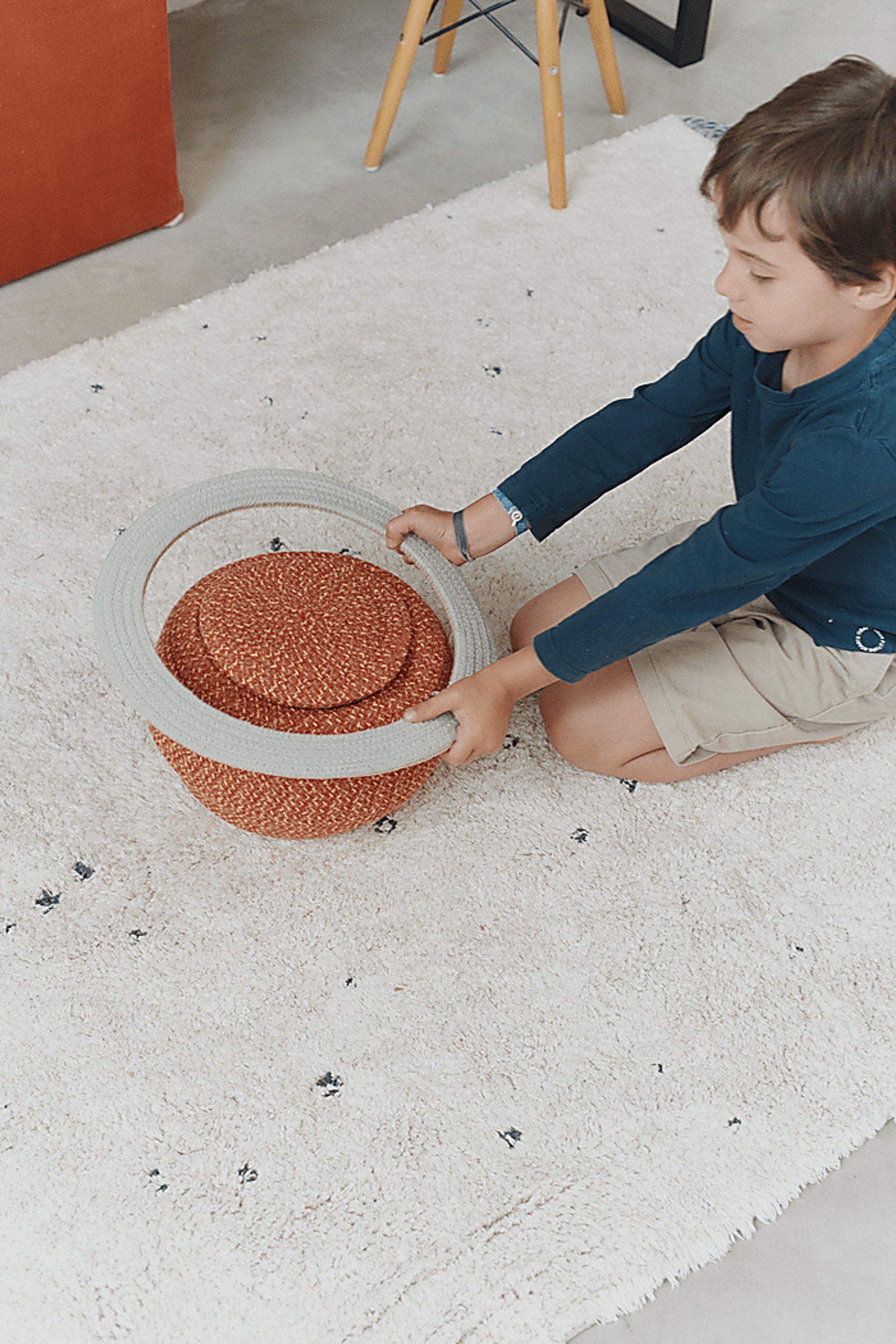 Kids Orange Saturn Basket - Image 4