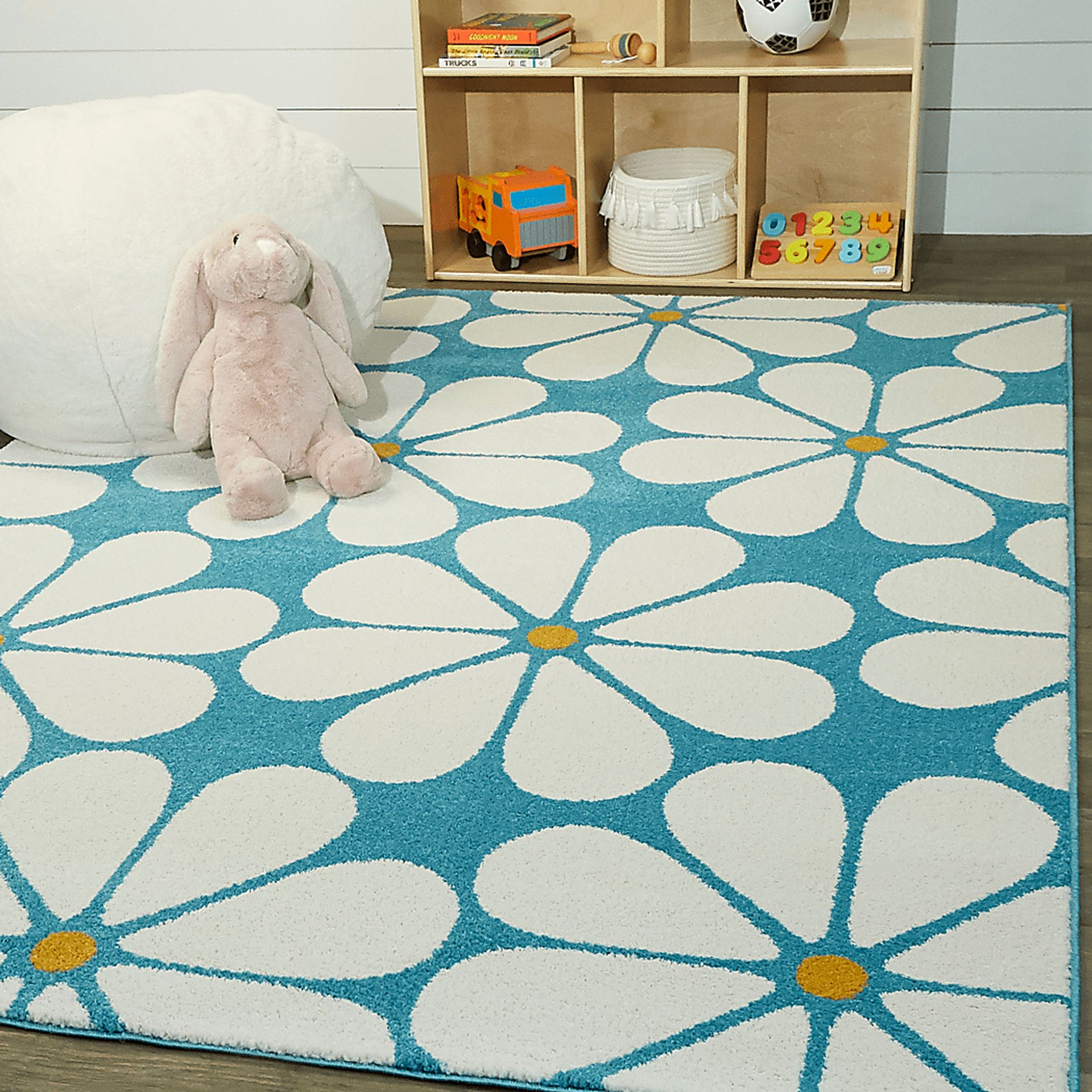 Kids Orduna Teal 3'11 x 5'7 Rug - Image 2