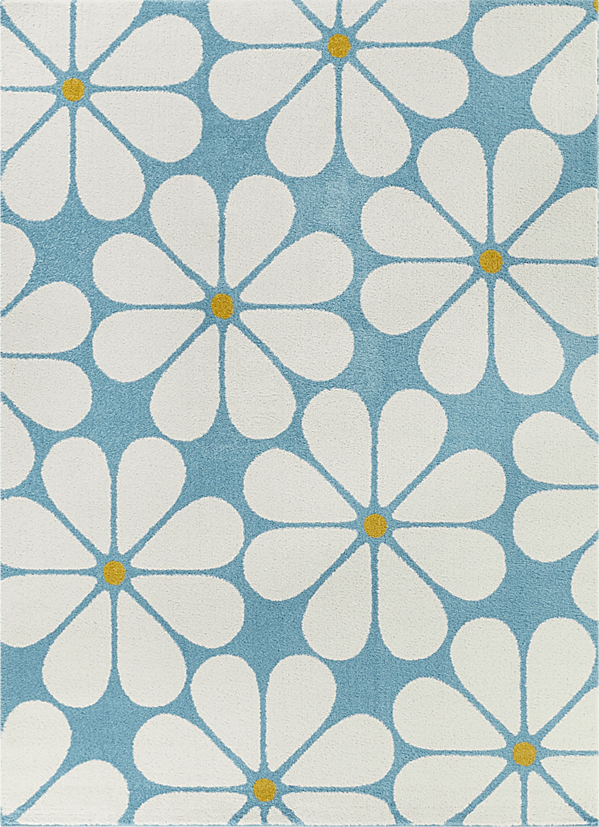 Kids Orduna Teal 3'11 x 5'7 Rug - Image 1