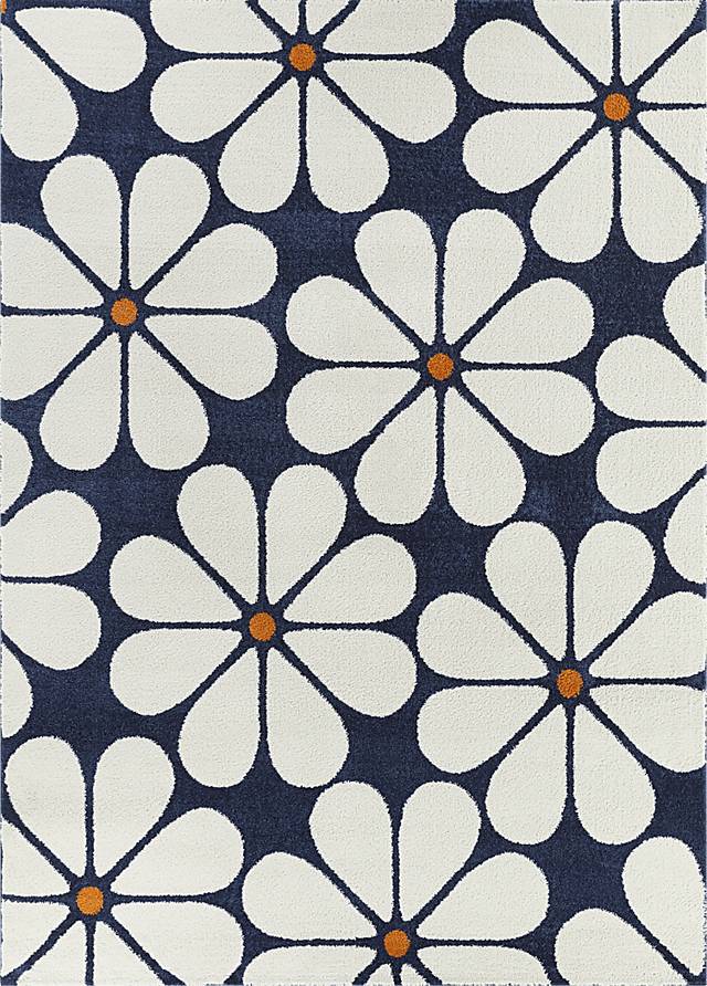 Kids Orduna Blue 3'11 x 5'7 Rug - Thumbnail - Image 1