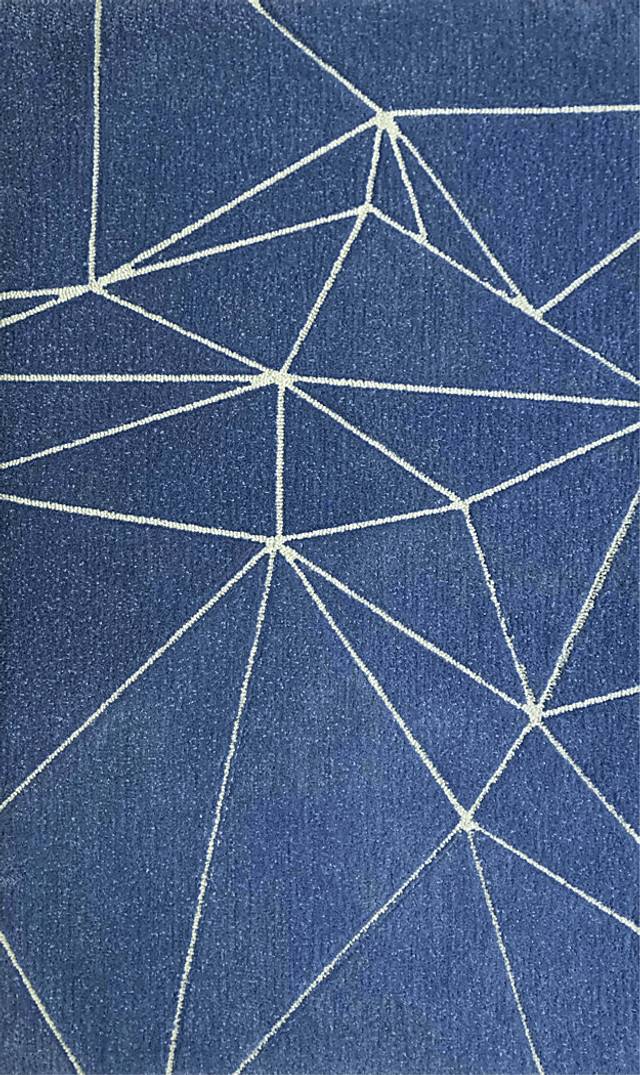 Kids Origami Blue 4'7 x 7'7 Rug - Thumbnail - Image 1