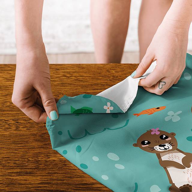 Kids Otter Play Blue Tapestry - Thumbnail - Image 2