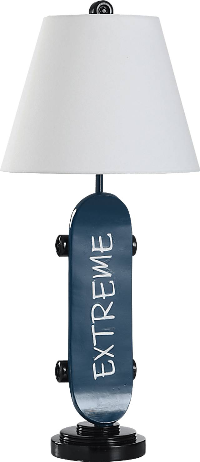 Kids Outdoor Adventures Decor Blue Skateboard - Thumbnail - Image 1