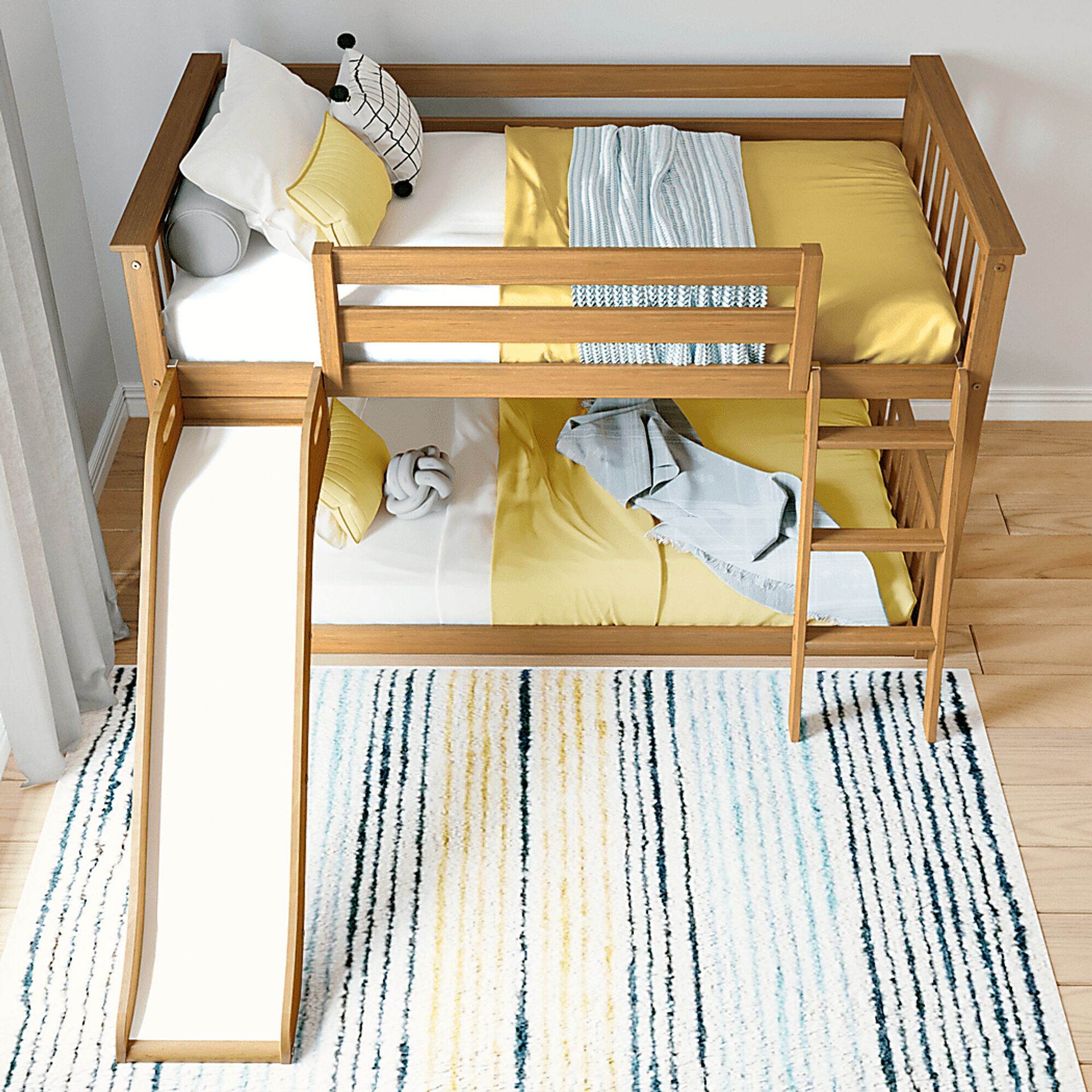 Kids Ozola Pecan Twin/Twin Bunk Bed - Image 3