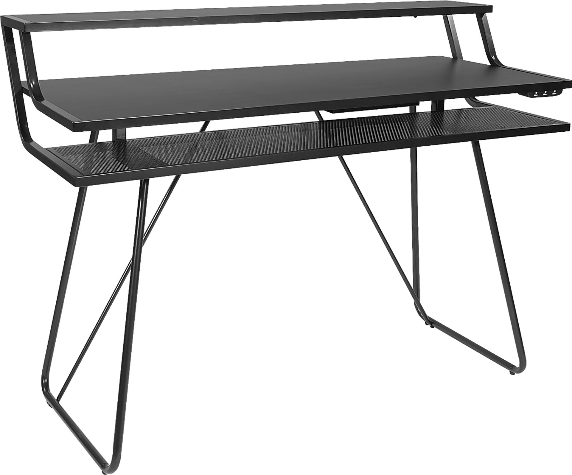 Kids Padme Black Gaming Desk - Image 1