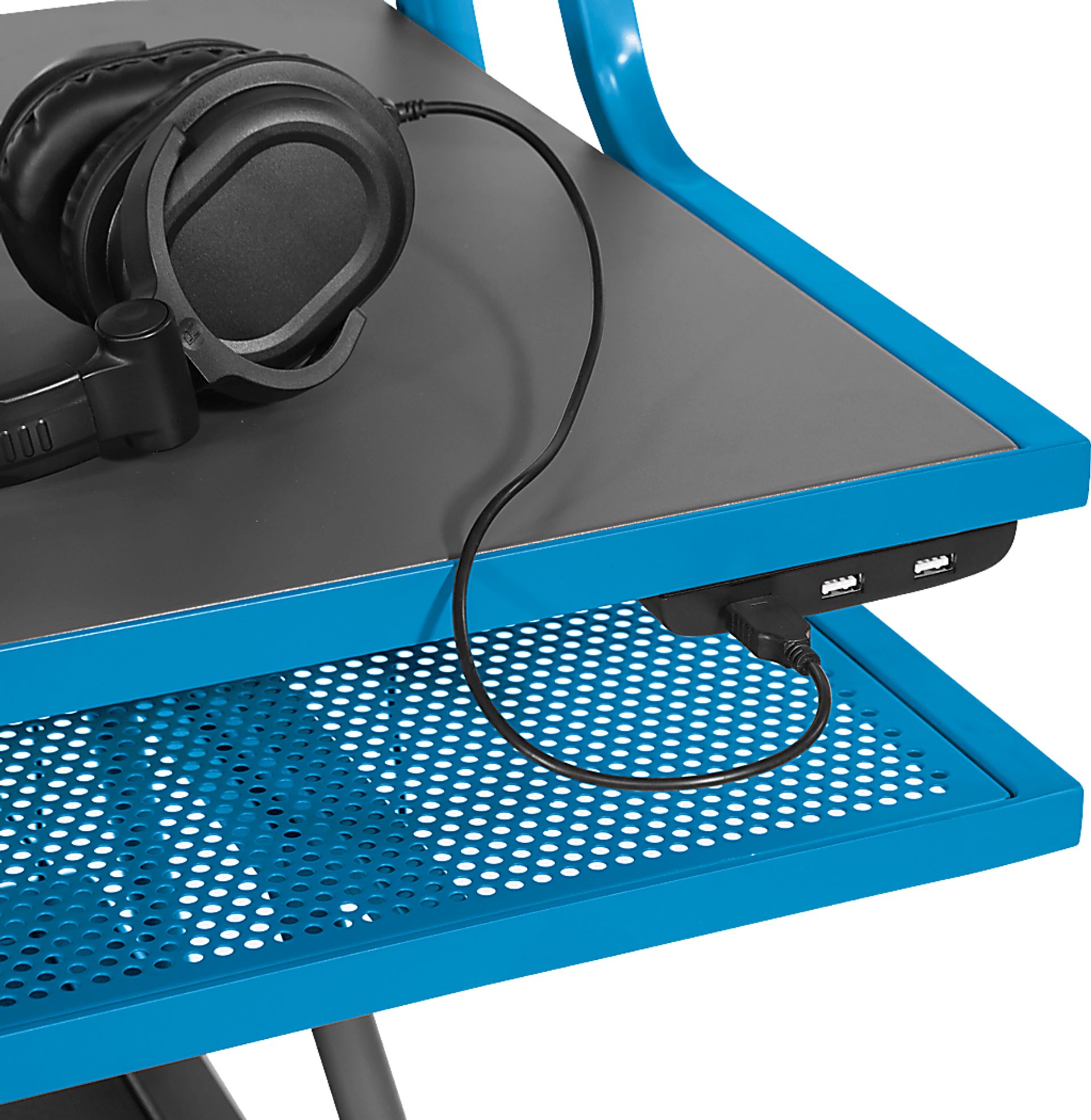 Kids Padme Blue Gaming Desk - Image 3