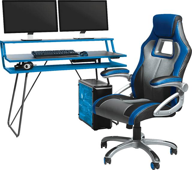 Kids Padme Blue Gaming Desk - Thumbnail - Image 7