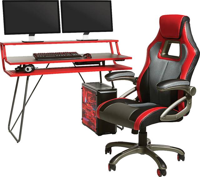Kids Padme Red Gaming Desk - Thumbnail - Image 6