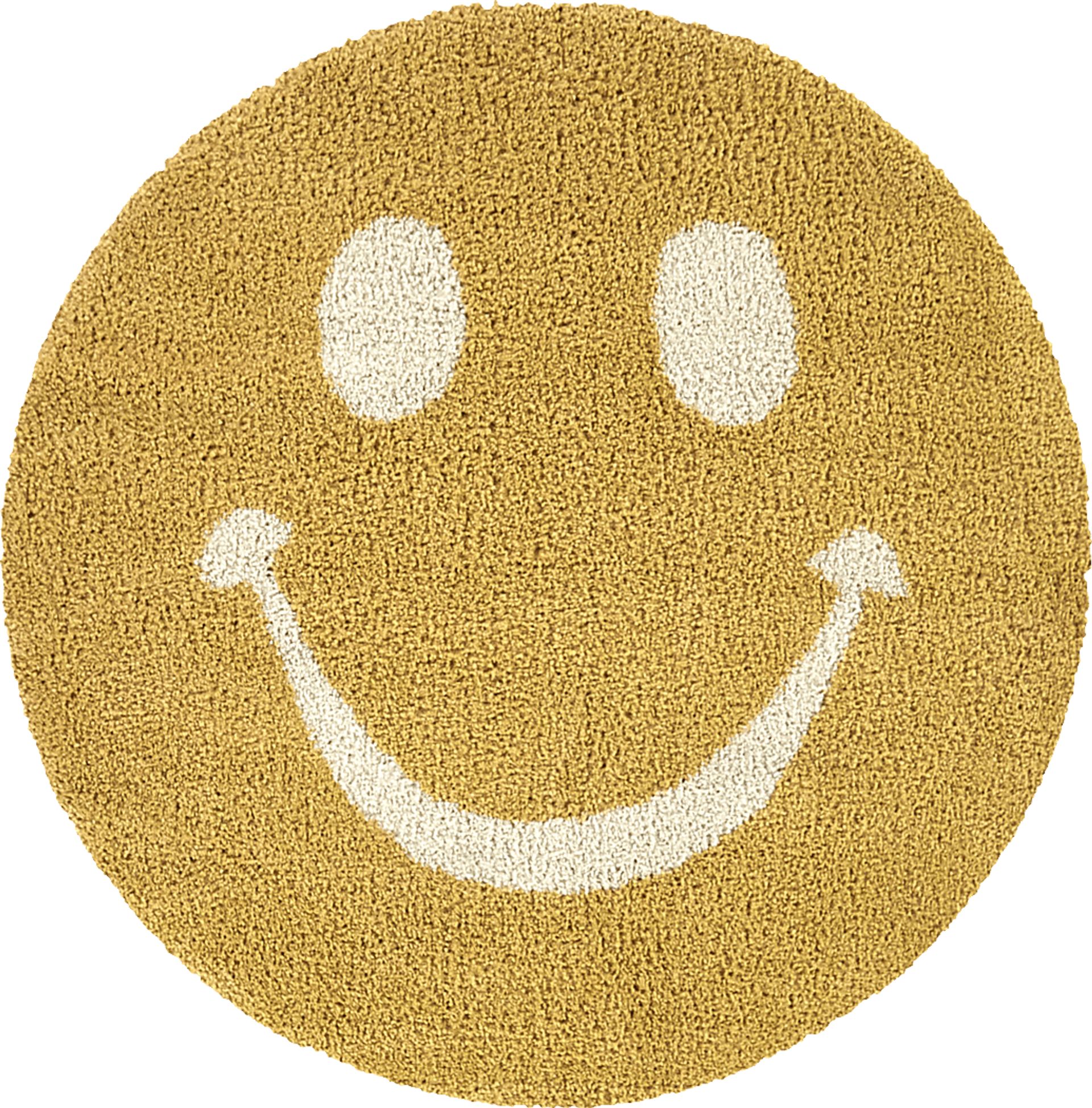 Kids Glee Pop Yellow 5'3 Round Rug - Image 1