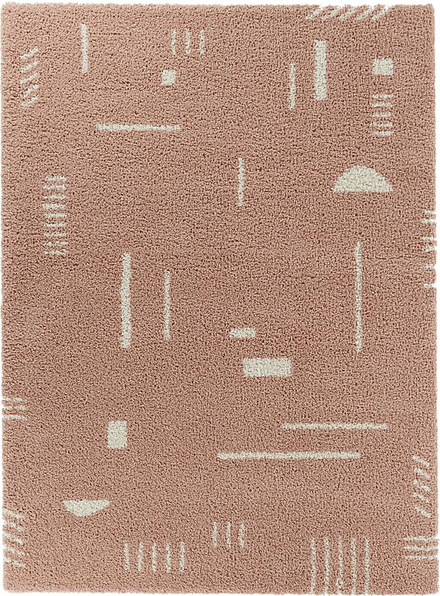 Kids Pailoap Pink/White 6'7 x 9' Rug - Thumbnail - Image 1