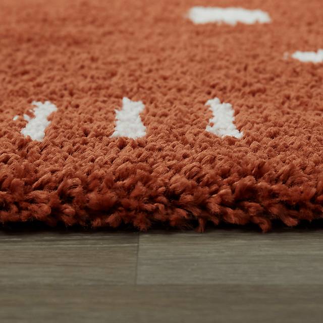 Kids Pailoap Rust/White 5'3 x 7' Rug - Thumbnail - Image 3