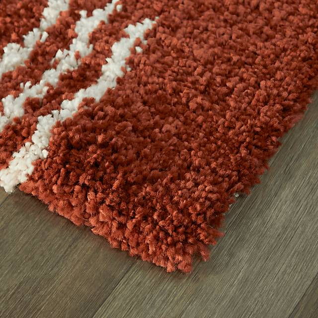 Kids Pailoap Rust/White 5'3 x 7' Rug - Thumbnail - Image 5