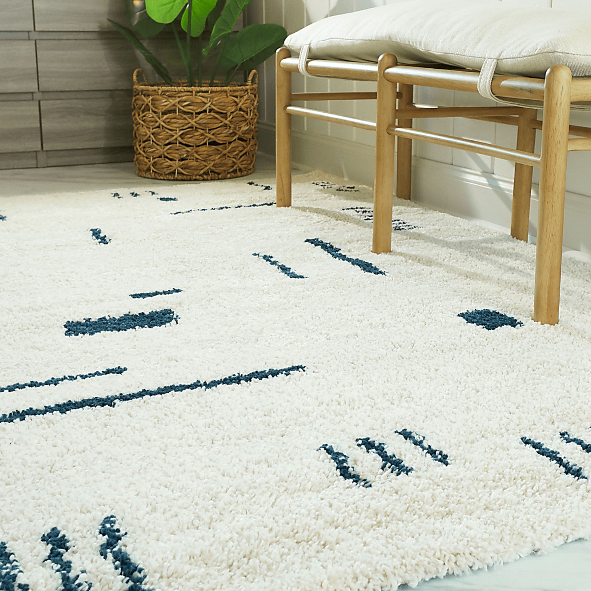 Kids Pailoap White/Blue 5'3 x 7' Rug - Image 2