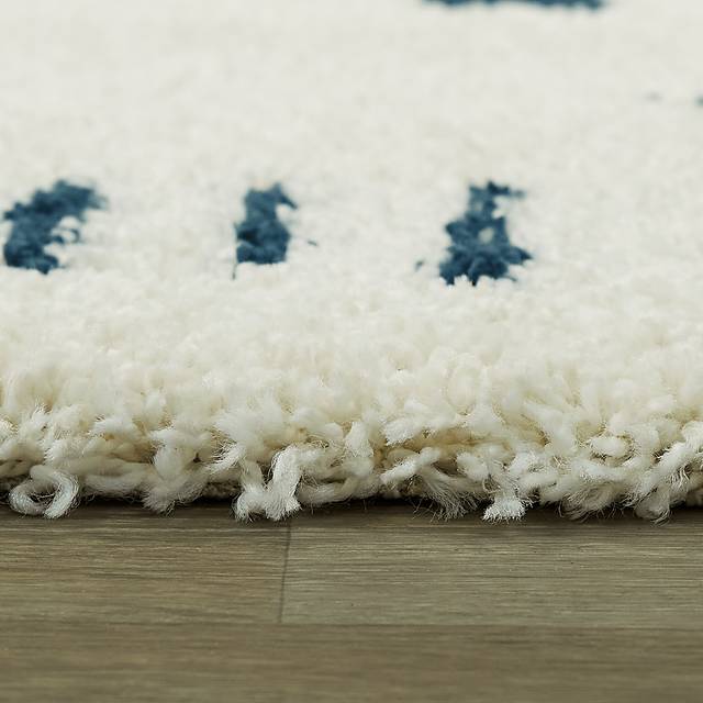 Kids Pailoap White/Blue 6'7 x 9' Rug - Thumbnail - Image 3