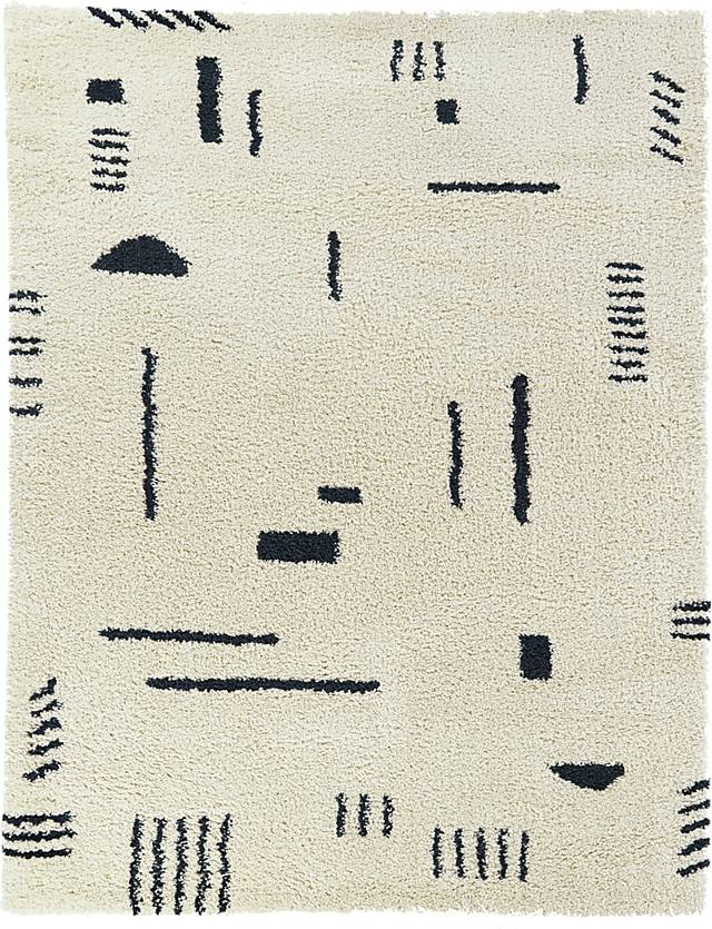 Kids Pailoap White/Blue 6'7 x 9' Rug - Thumbnail - Image 1