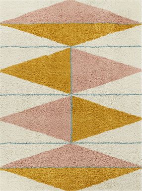 Kids Modpop Orange 5'3 x 7' Rug