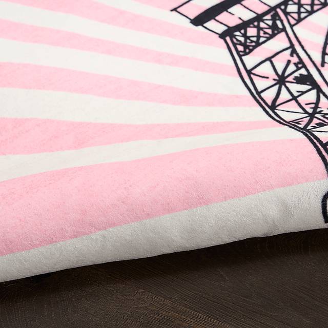 Kids Paris Fashionista Pink 4' x 6' Rug - Thumbnail - Image 8