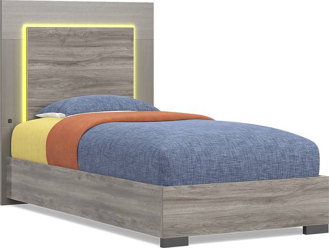 Kids Park Peak Gray Twin XL Panel Bedroom - Thumbnail - Image 4