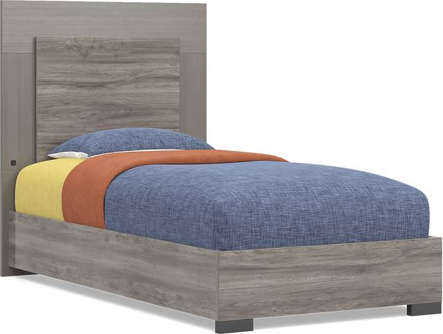 Kids Park Peak Gray Twin XL Panel Bedroom - Thumbnail - Image 2